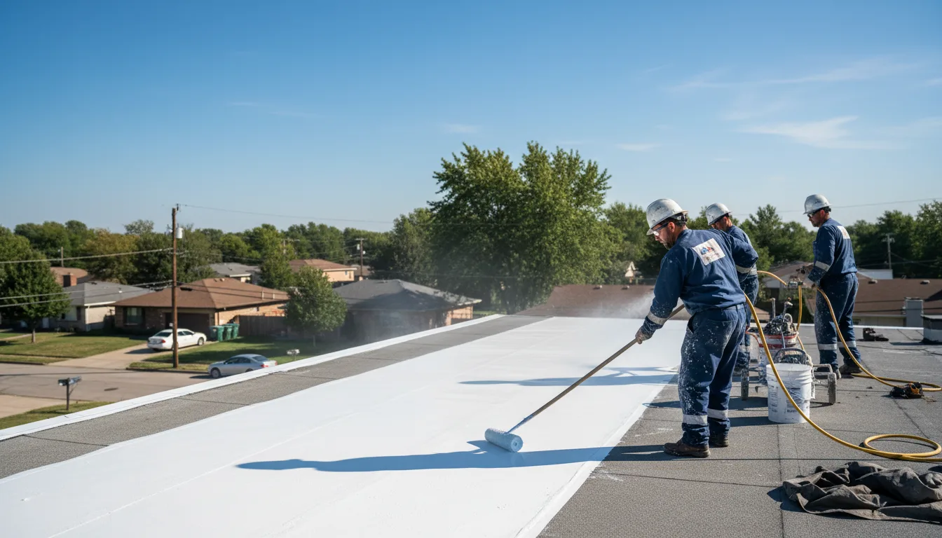 Commercial roof coating in Sweet Home, TX near me